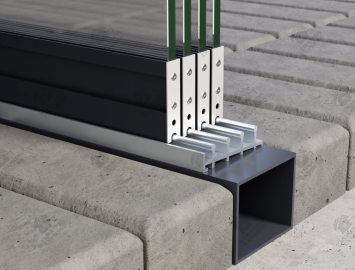 Aluminium Koker 10cm x 5cm / Per Meter